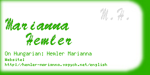 marianna hemler business card